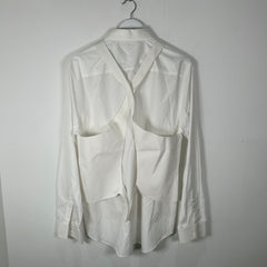 Helmut Lang White Back Bondage Button-up Shirt Size XXL