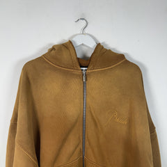 Rhude Sundry Embroidered Logo Zip Up Hoodie