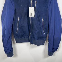 Burberry Brit Navy Nylon Sleeved Bomber