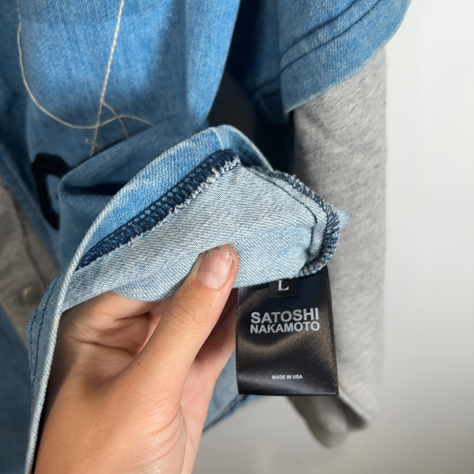 Satoshi Nakamoto Knapp Ranch Jean Hybrid Baseball Hoodie Jacket