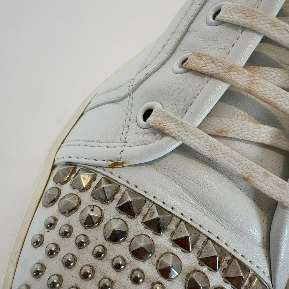Gucci Studded White Hightop Sneakers