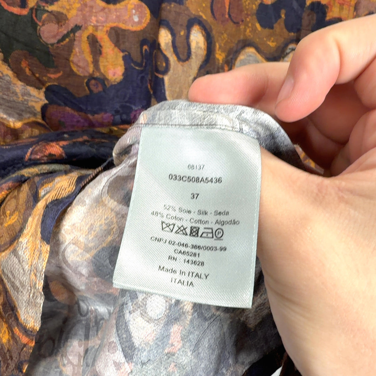 Dior x Peter Doig Camoflauge Oblique Button-Up Shirt