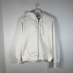 Supreme Embroidered 'S' Zip-Up Hoodie