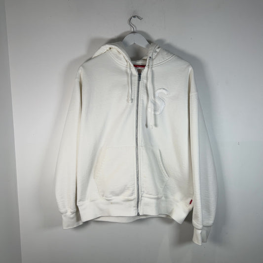 Supreme Embroidered 'S' Zip-Up Hoodie