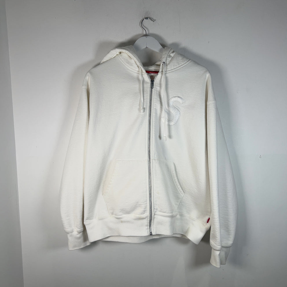 Supreme Embroidered 'S' Zip-Up Hoodie