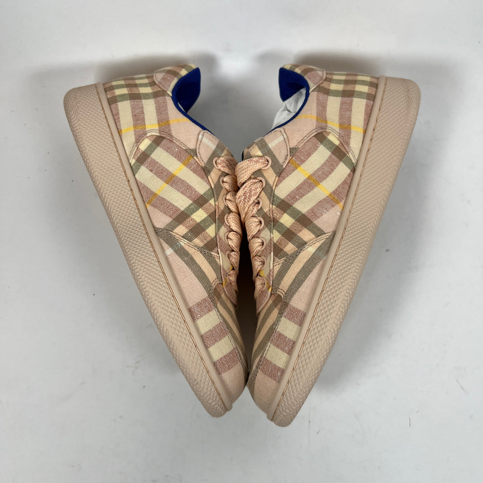 Burberry Pink Check Terrace Sneaker Size 38