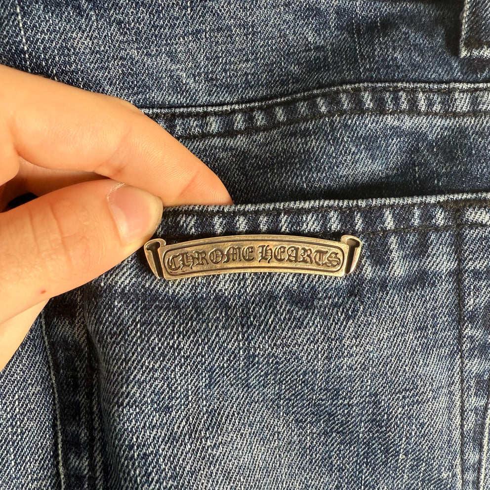 Chrome Hearts 'Richard Stark' Blue Bootcut Denim Size 29