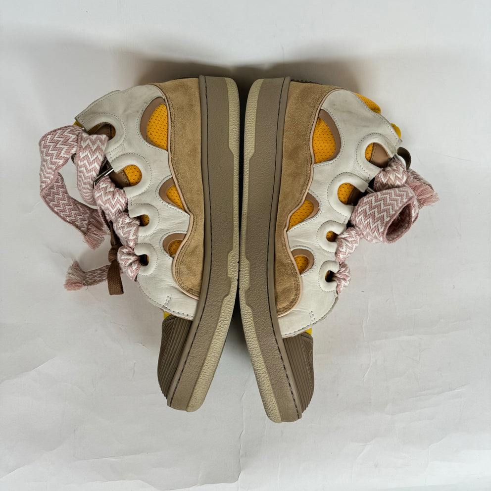 Lanvin Yellow Curb Sneakers Size 46