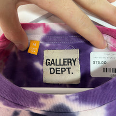 Gallery Dept 'Stop Being Racist' Graphic Tye Dye T-Shirt