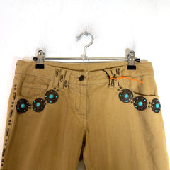 Dolce & Gabbana 2000s Studded Flare Pants