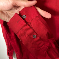 Ferrgamo Burgandy Longsleeve Polo Size S