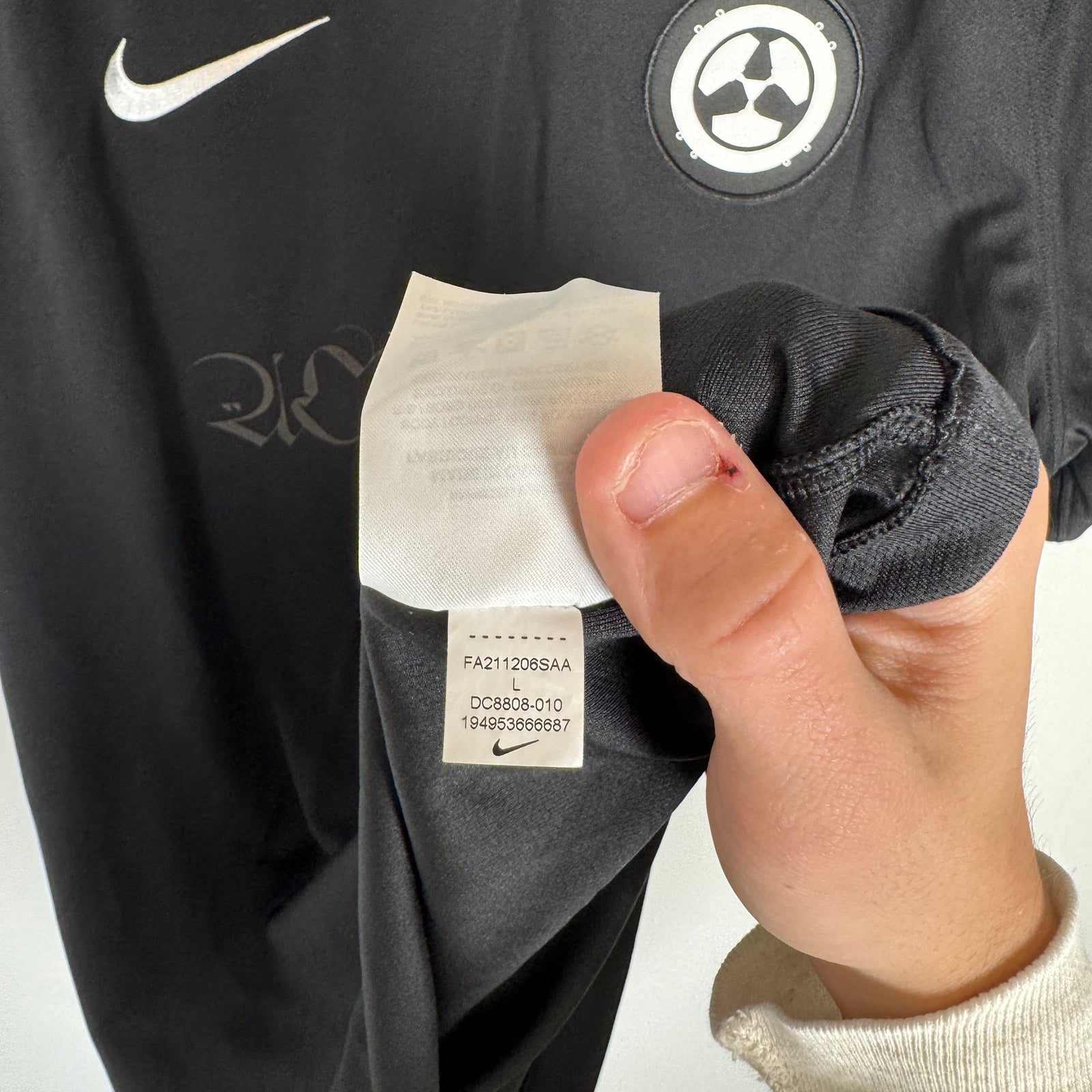 Acrynom x Nike Black Soccer Jersey Size L