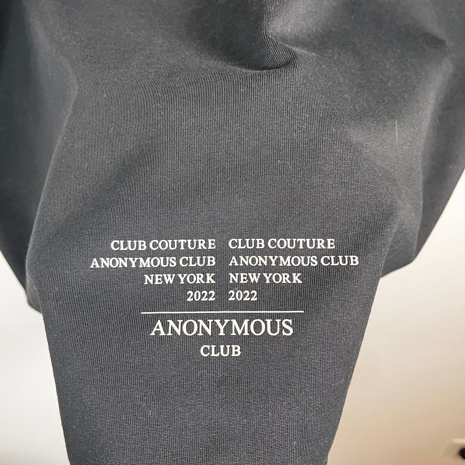 Anonymous Club Black Couture Tee Size S