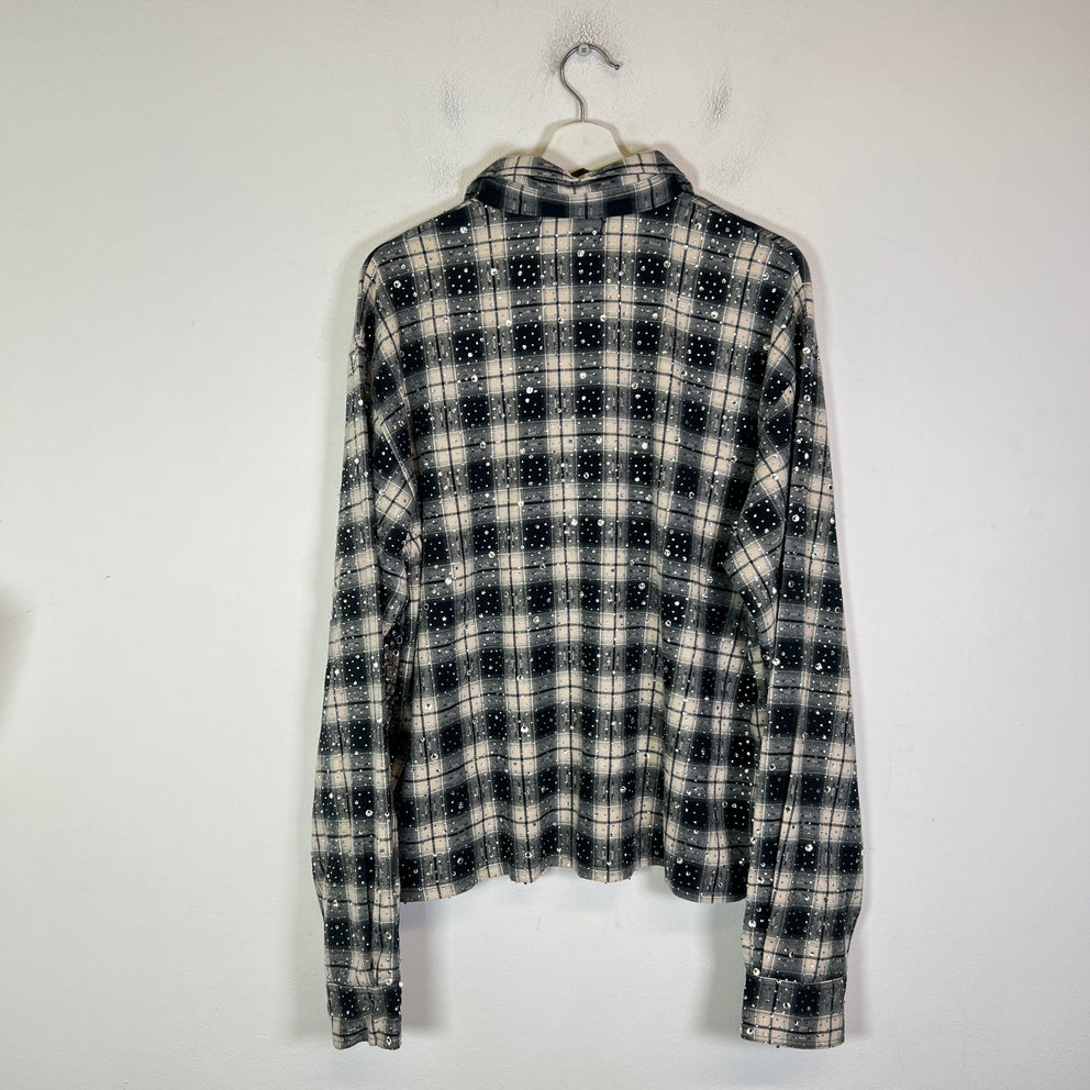 Vale 'Starlight' Rhinestone Flannel Shirt
