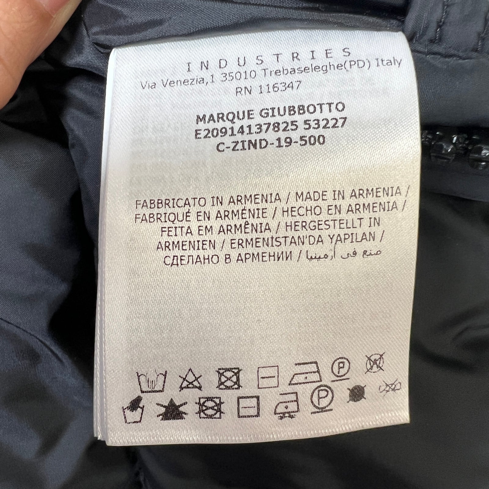Moncler Black Marque Giubbotto Jacket Size 4