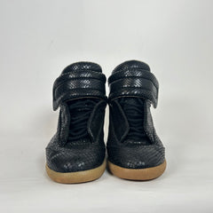 Maison Margiela Black Python Leather Futures High Size 41