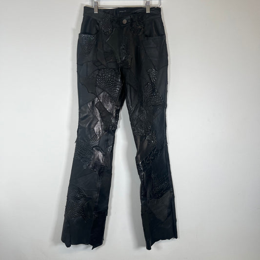 Yasuyuki Ishii Leather Patchwork Pants Size 30