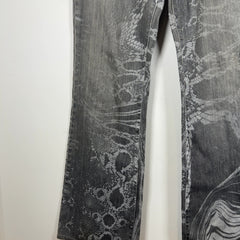 Robert Cavalli Just Cavalli Serpent Pattern Jeans