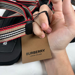 Burberry Webbing Sandal With Micro Sole Size 11