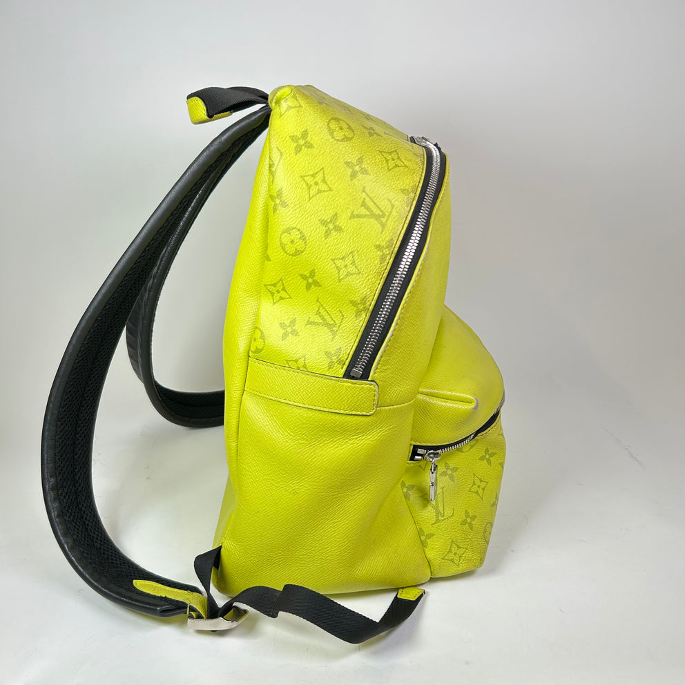 Louis Vuitton Yellow Taigarama Monogram Discovery Backpack