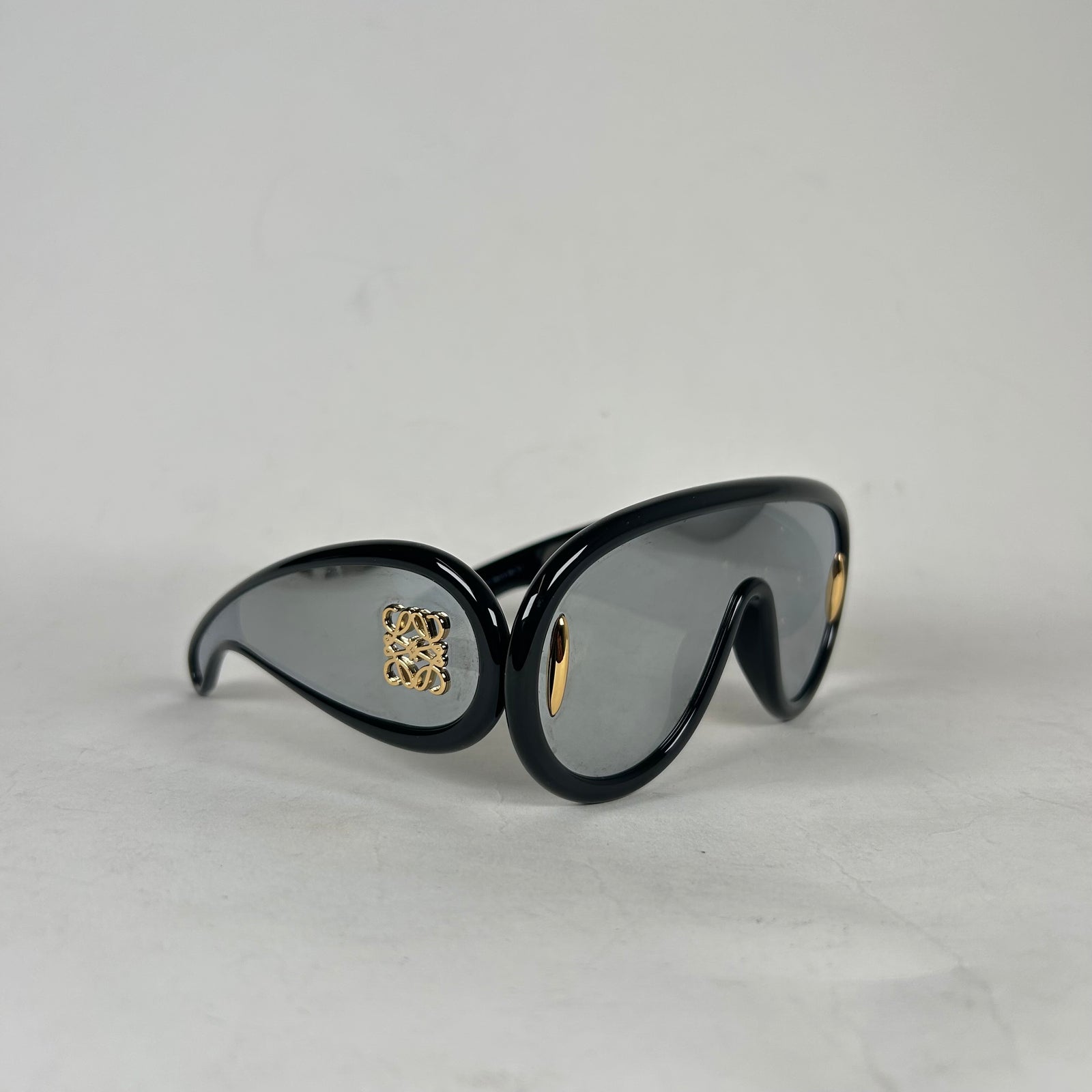 Loewe Black Anagram Shield Sunglasses