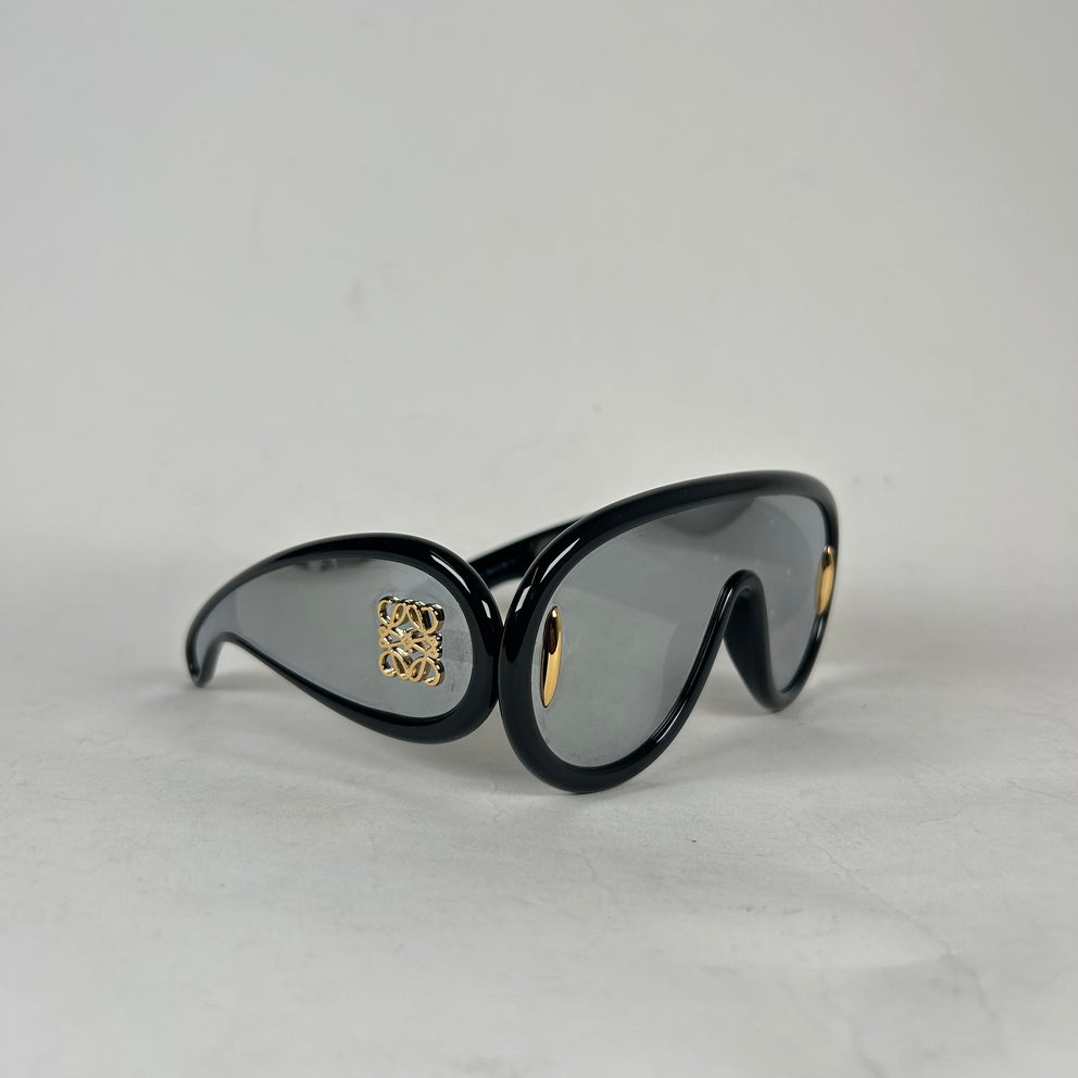 Loewe Black Anagram Shield Sunglasses