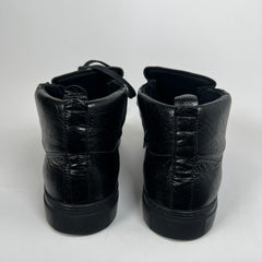 Balenciaga Black Leather Arena High Tops Size 43