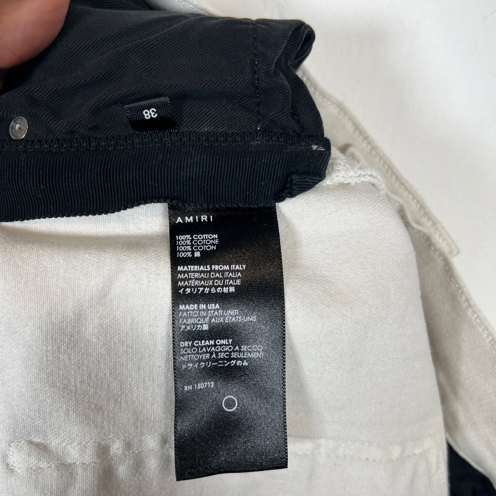 Amiri White Thrasher Jeans Size 38