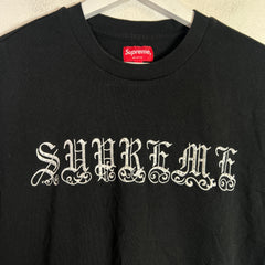 Supreme Old English Rhinestone Logo T-Shirt