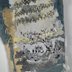 Who Decides War Eternal Heart Lace Jeans Size 36