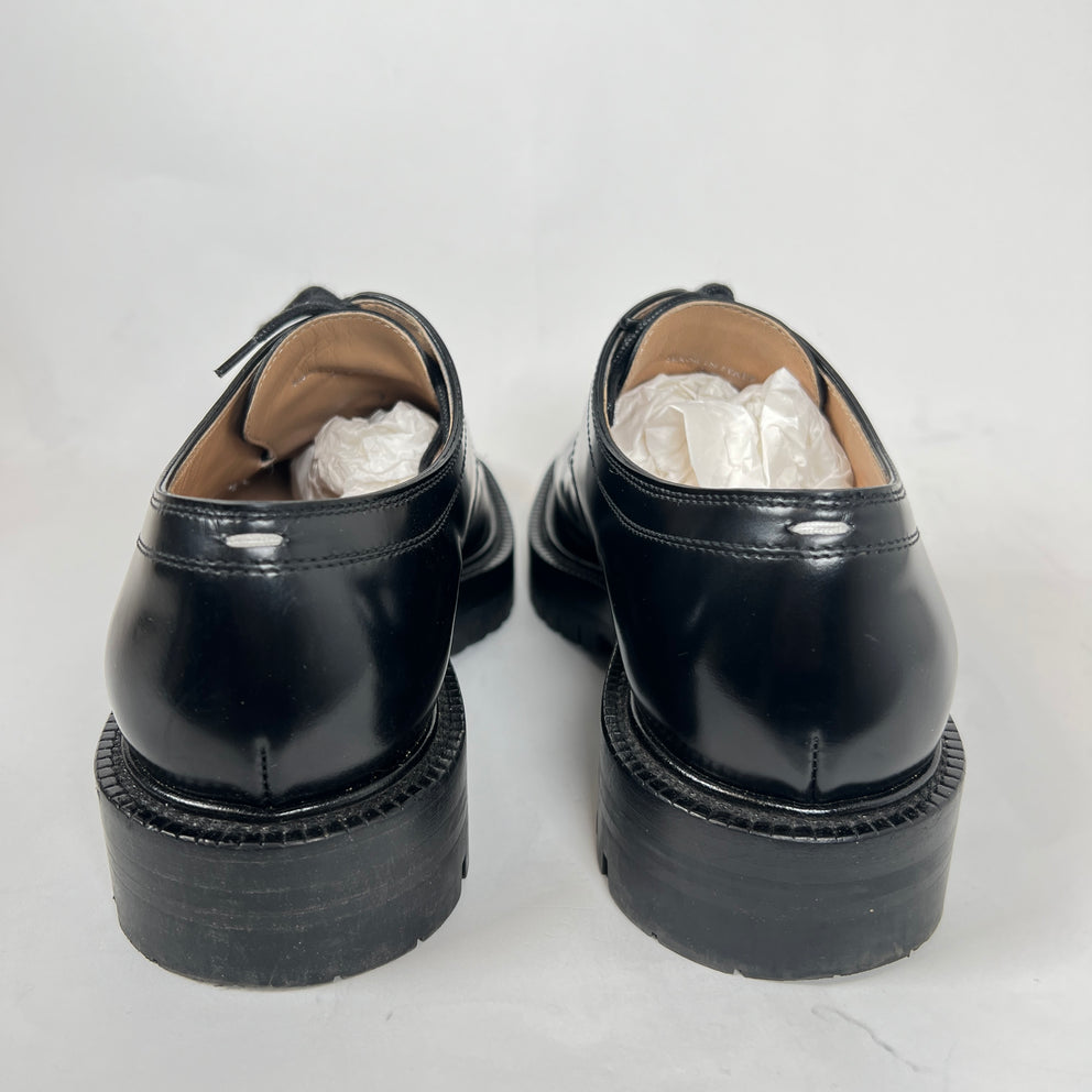 Maison Margiela Black Tabi Derbys Size 38
