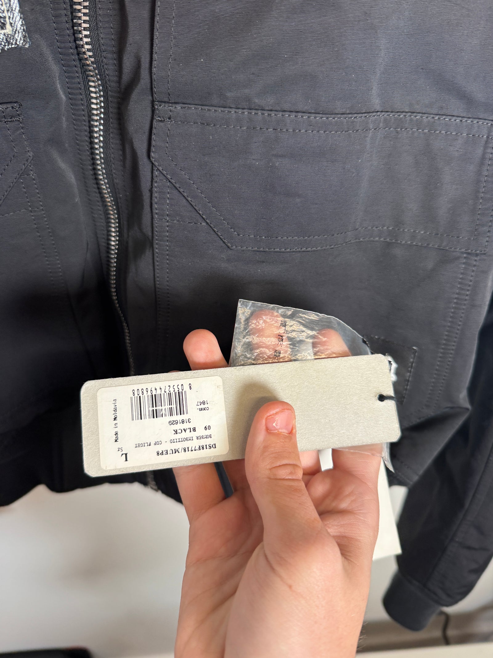 Rick Owens Drkshdw Cop Fight Bomber Jacket Size L