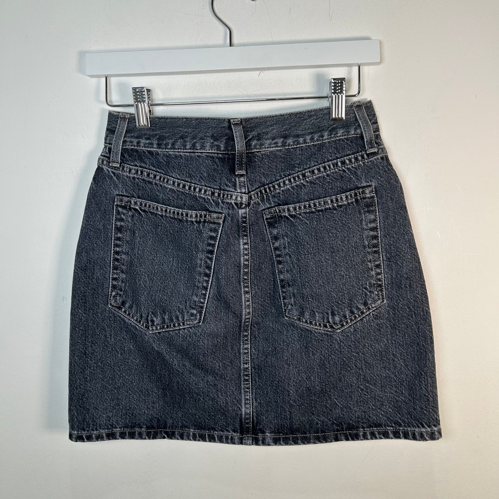 Helmut Lang Greywash Denim Skirt Size 27