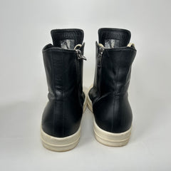 Rick Owens Black Leather High-Top Ramones Size 45.5