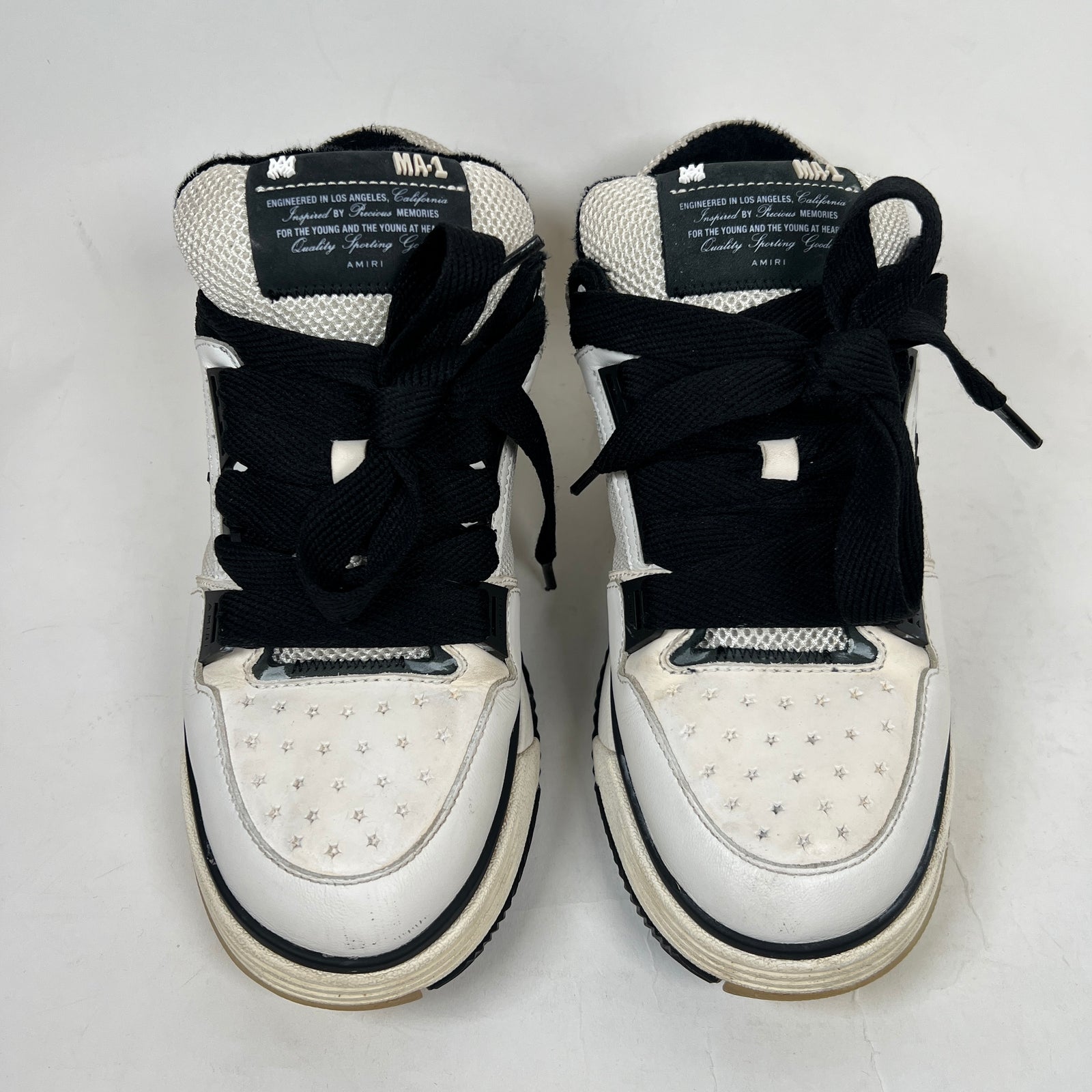 Amiri White/Black MA-1 Sneaker Size 42