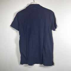 RRL Dark Navy 1/4 Polo Shirt Size S