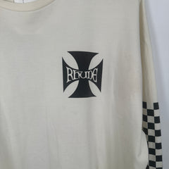 Rhude Iron Cross Checkered Longsleeve Size M