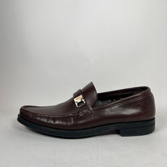 Ferragamo Brown Leather Loafers Size 10.5