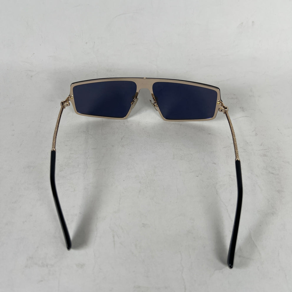 John Varvatos Black/Gold Sunglasses