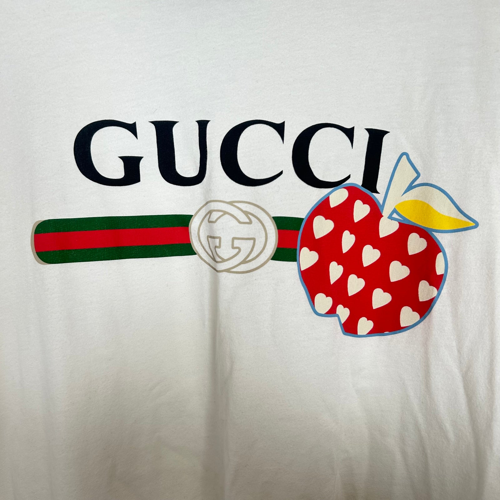 Gucci White Valentines Day Tee Size M