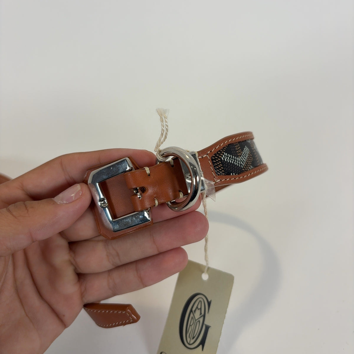 Goyard 'Edmond' Dog Collar & Leash