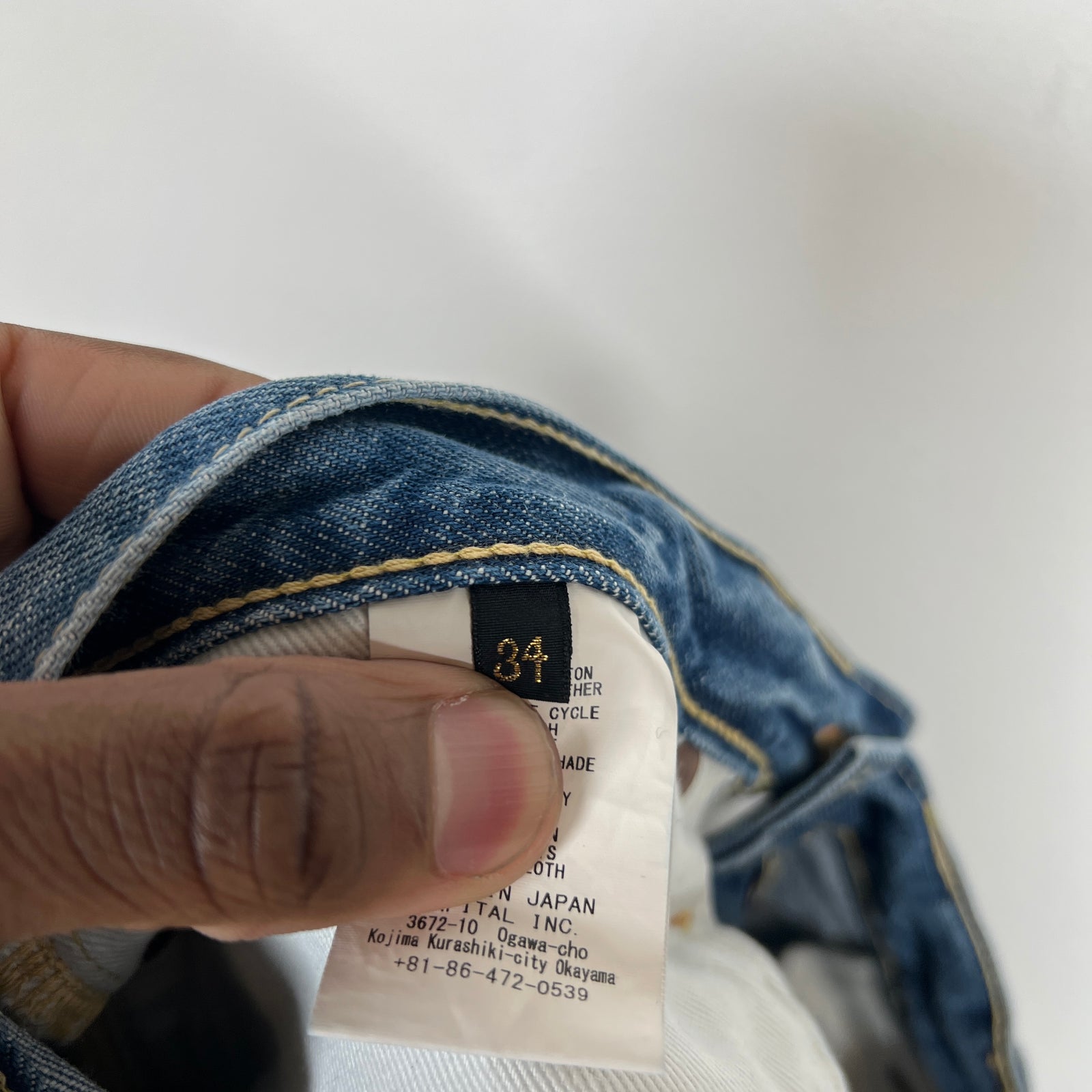 Kapital Blue Disco Monkey Denim Size 34