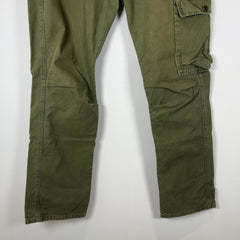 Kapital Green Cargo Pocket Canvas Cargo Pants