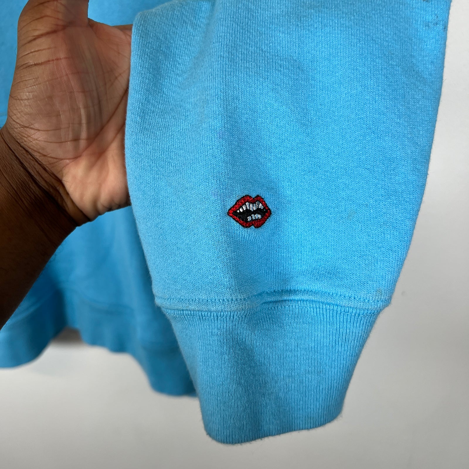 Chrome Hearts Blue Matty Boy Brain New Hoodie Size L