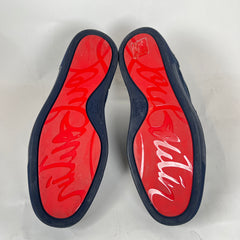 Christian Louboutin Navy Louis Orlato High-Top Sneaker Size 40