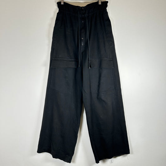 Dries Van Noten Black High Waisted Cargos Size L