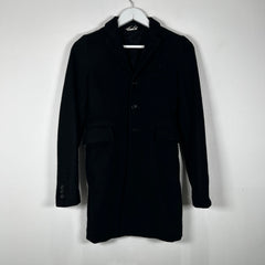 CDG Black Wool Trench Coat Size XXS