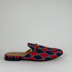 Gucci Rhombus GG Horsebit Princetown Mules