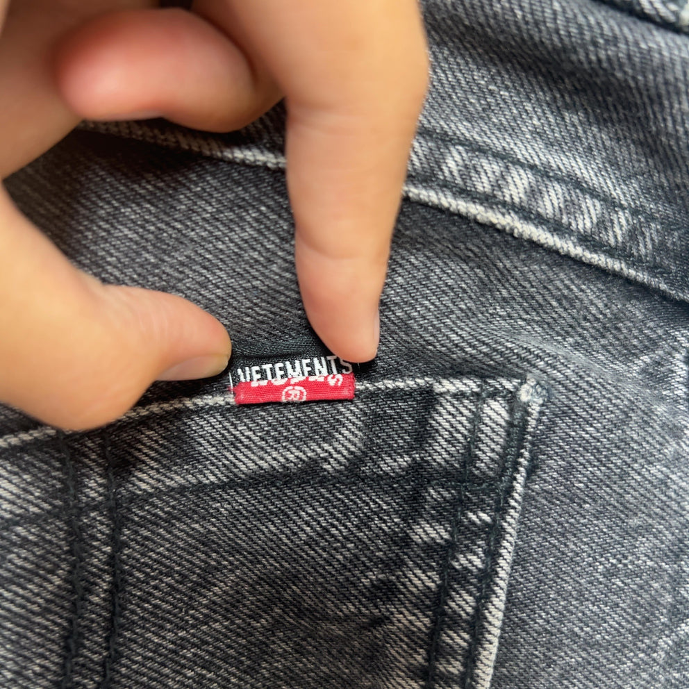 Vetements x Levis Reconstructed Straight Fit Denim Jeans