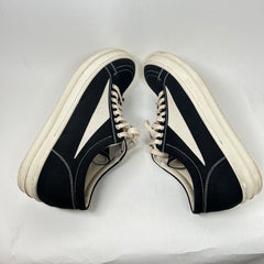 Rick Owens Drkshdw Black/Milk Vintage Sneaker Size 45
